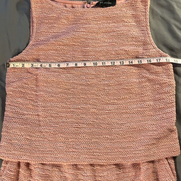 ST. JOHN Wool Blend Boucle Knit Suit Dress Career - Picture 7 of 13